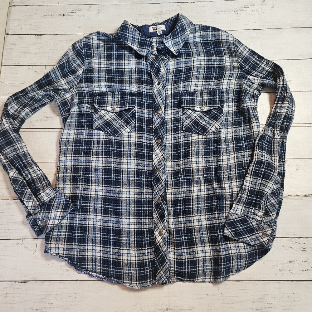 Kut From The Kloth Y2K Lightweight Flannel Womens Medium